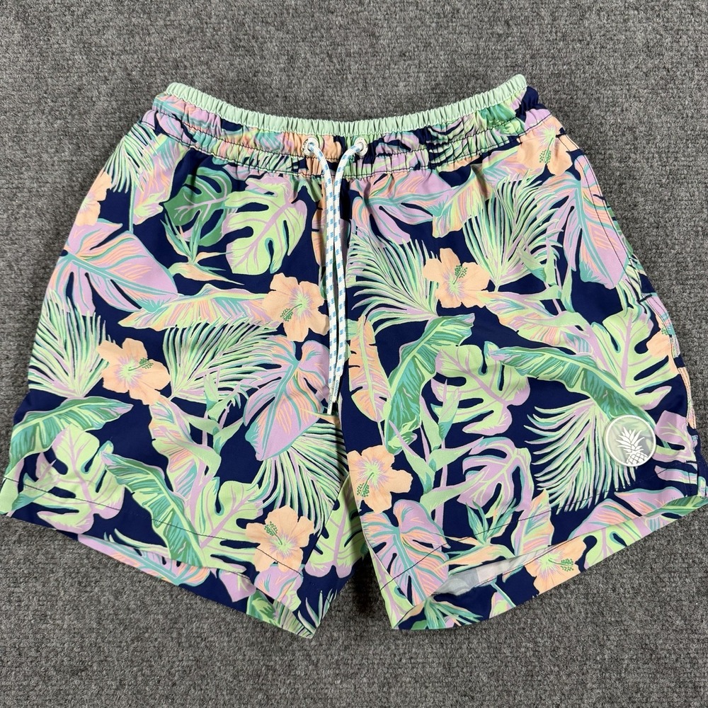 Chubbies Shorts Men XS Floral Swim Athletic Lined 5.5" Inseam Training Beach - Picture 1 of 9